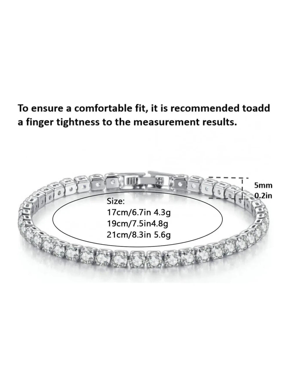 Rhinestone Link Bracelet